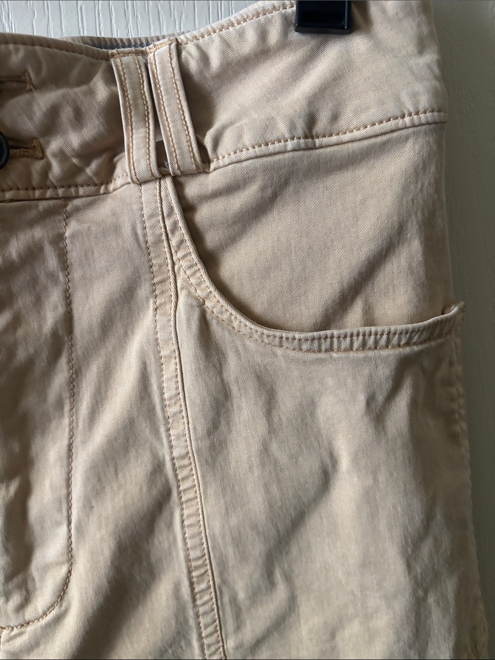 Pilcro Skipper High Rise Wide-Leg Khaki Cropped Pants - Picture 5 of 11
